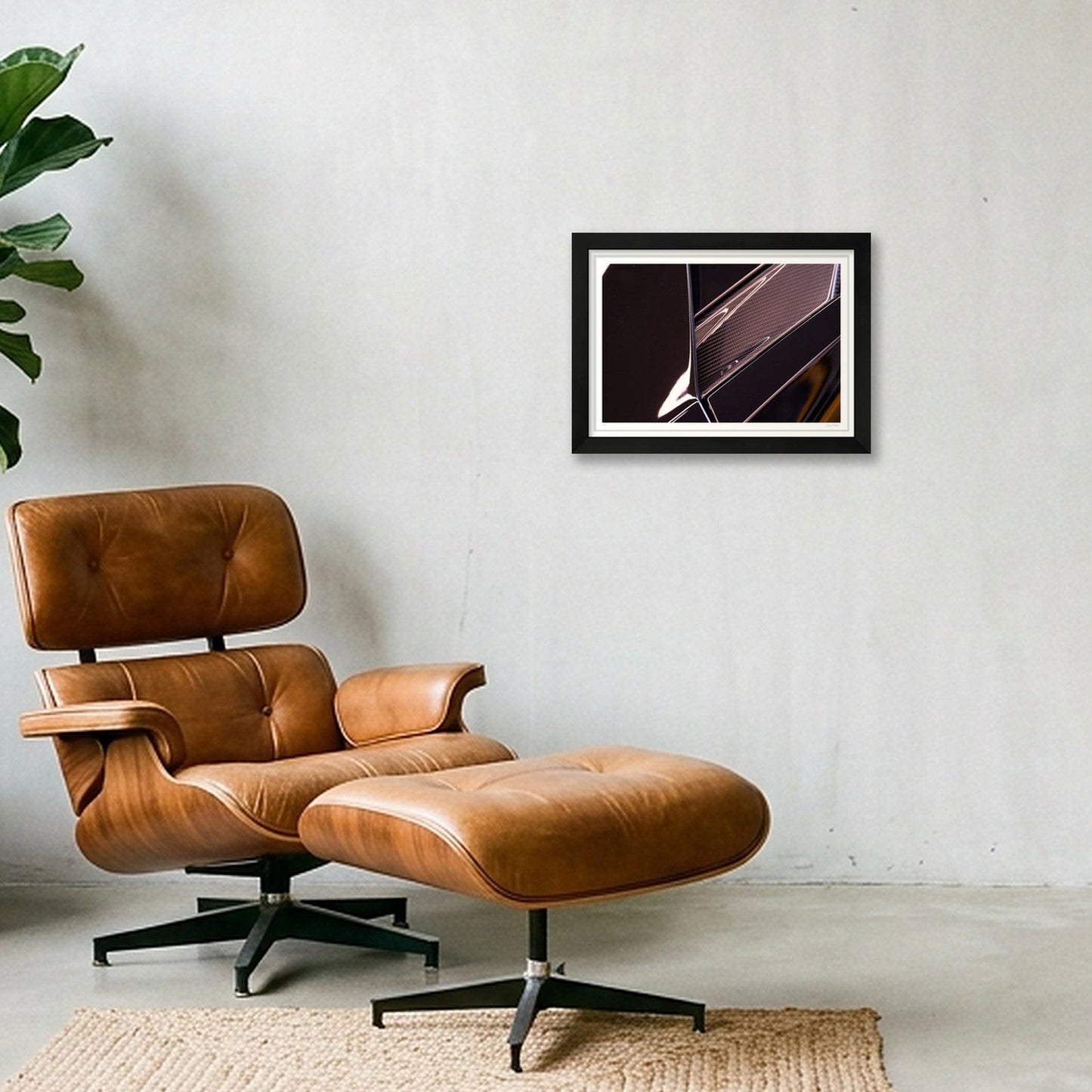 Carbon Prism — A4 (30×21cm, 12×8") Black Frame