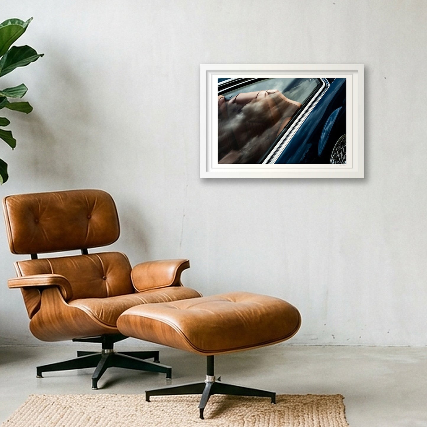 Leather and Chrome - Monteverdi — 45×30cm, 18×12" White Frame