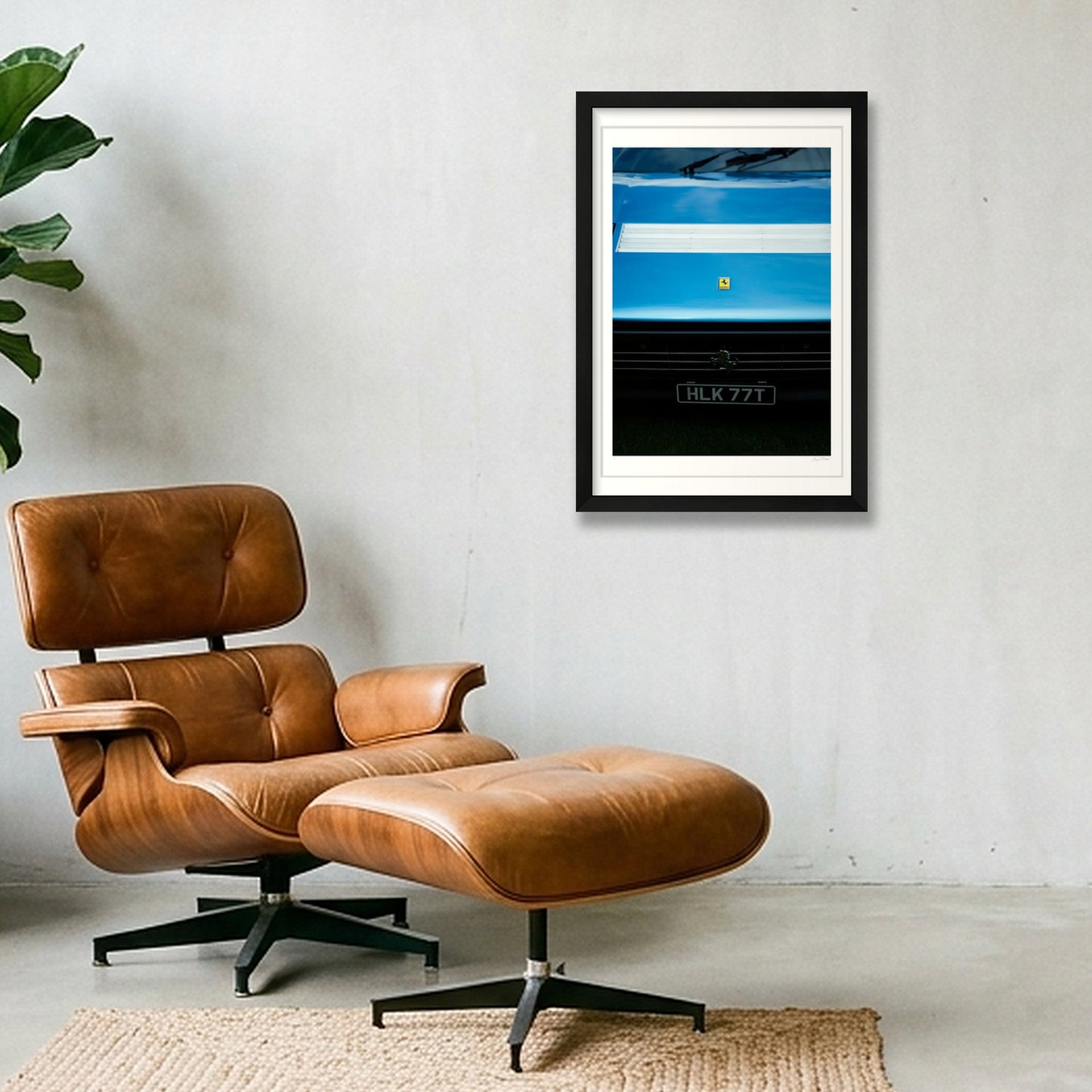 Midnight Boxer — 30×45cm, 12×18" Black Frame