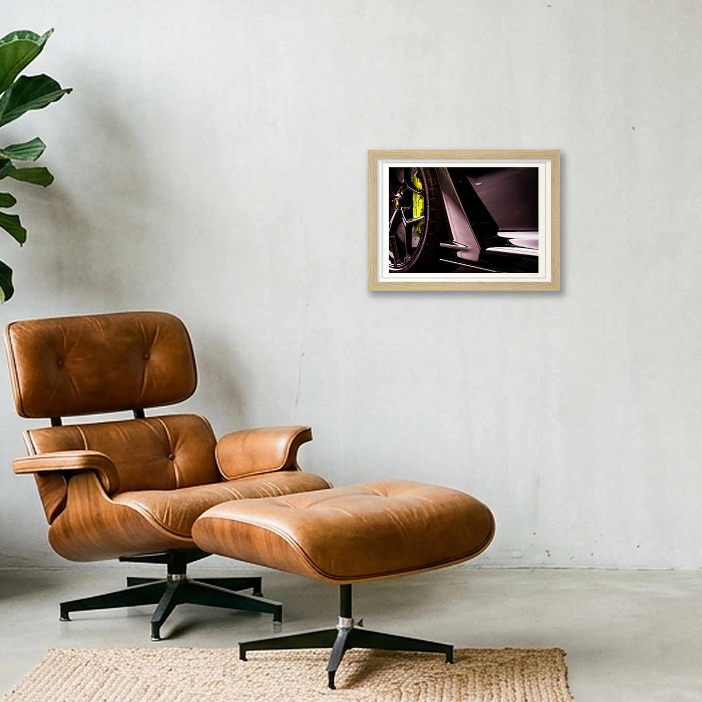 Carbon Stride — A4 (30×21cm, 12×8") Oak Frame