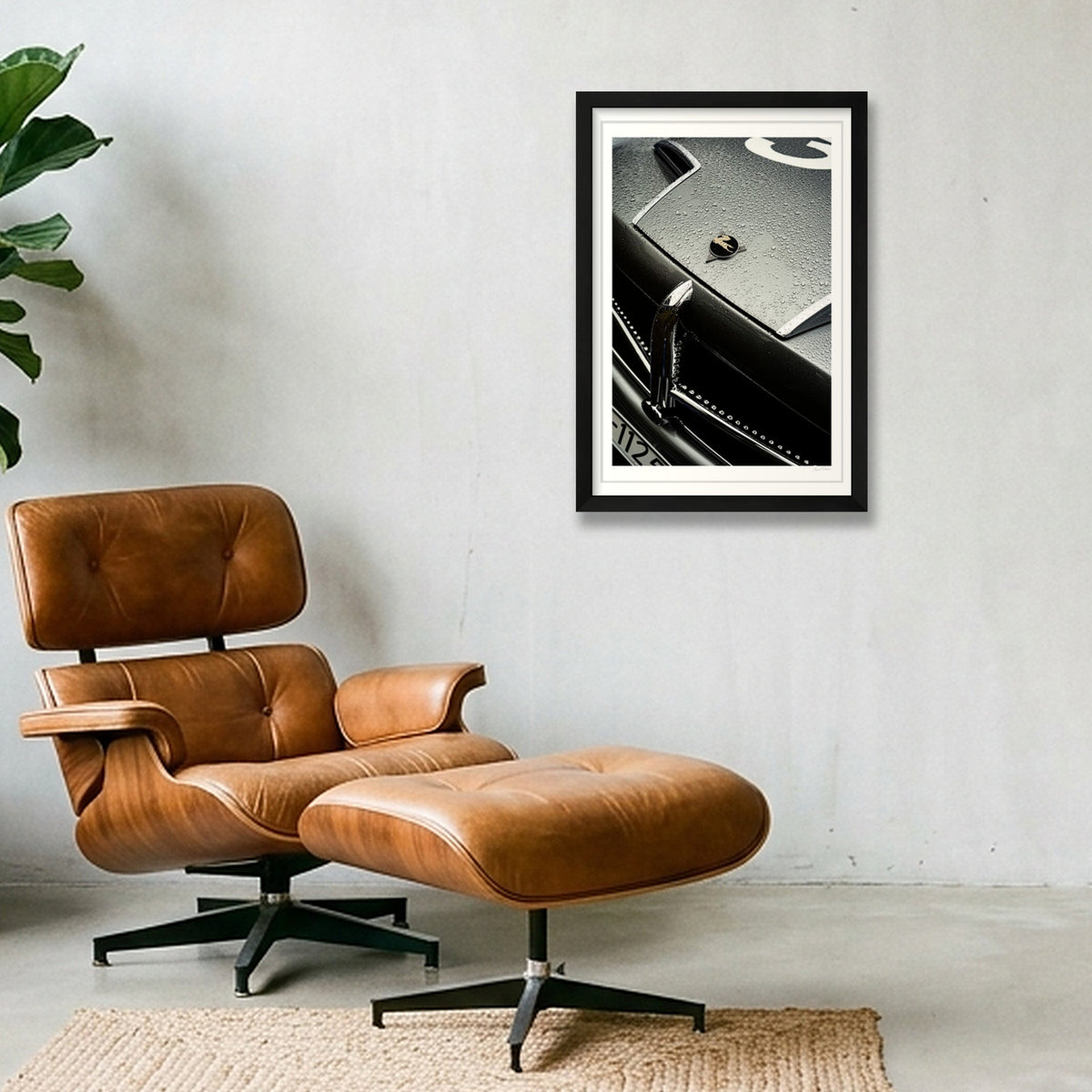 Winged Unicorn — 30×45cm, 12×18" Black Frame