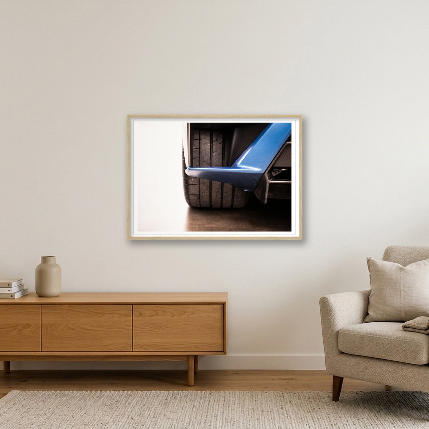 Fatback & Low Slung — 84×59cm, 33×23" Oak Frame