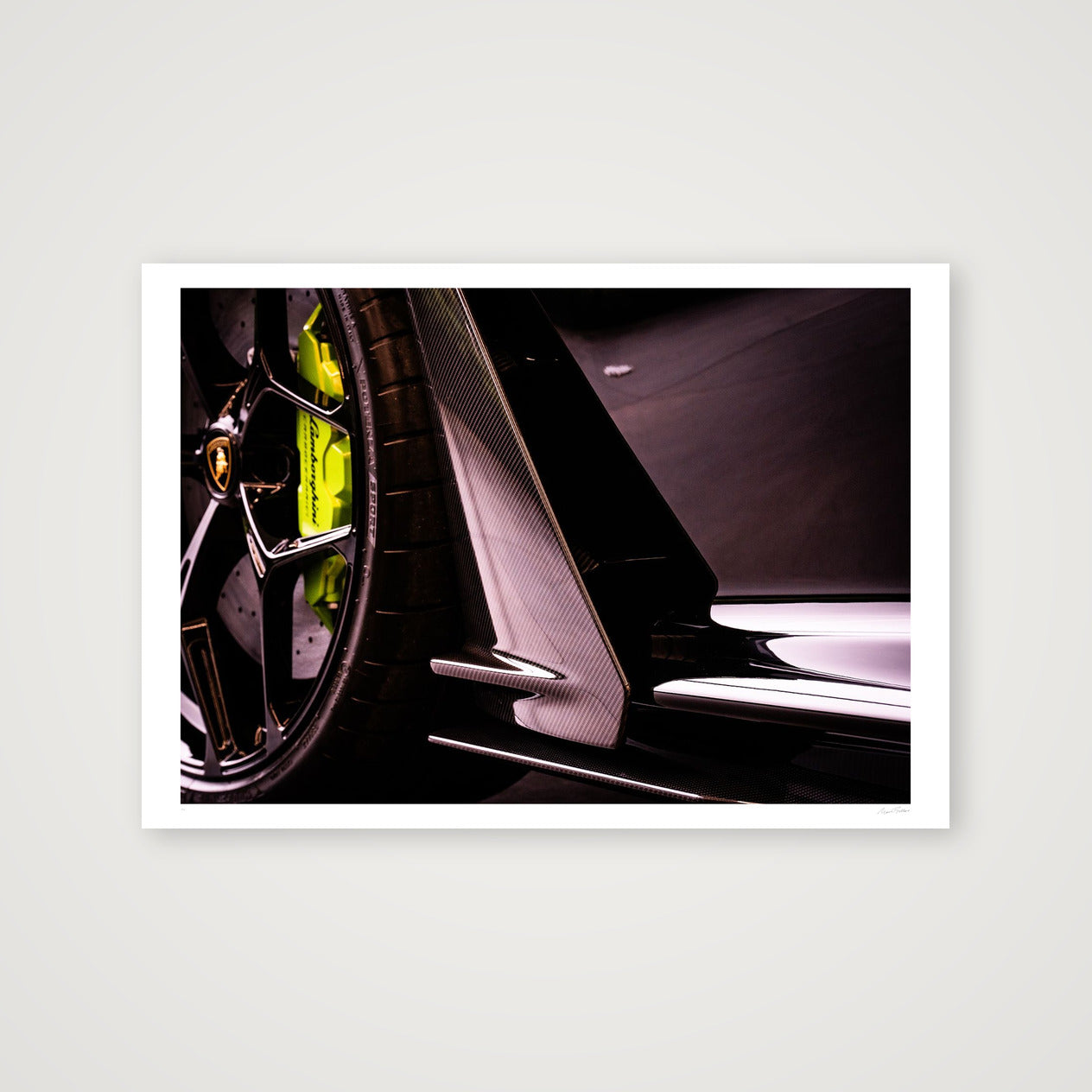 Carbon Stride — 100×70cm, 39×28" Print only