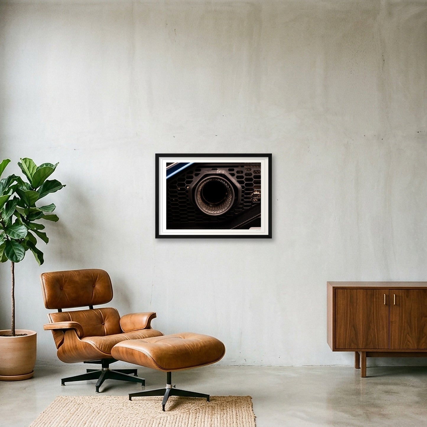 The Kraken's Breath — 59×42cm, 23×17" Black Frame