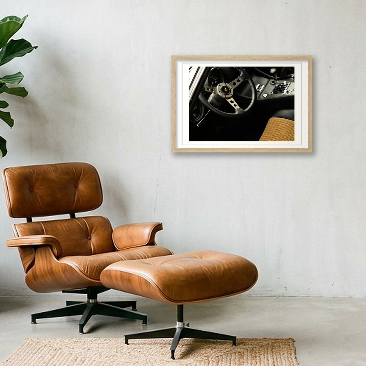 The Italian Suit — 45×30cm, 18×12" Oak Frame