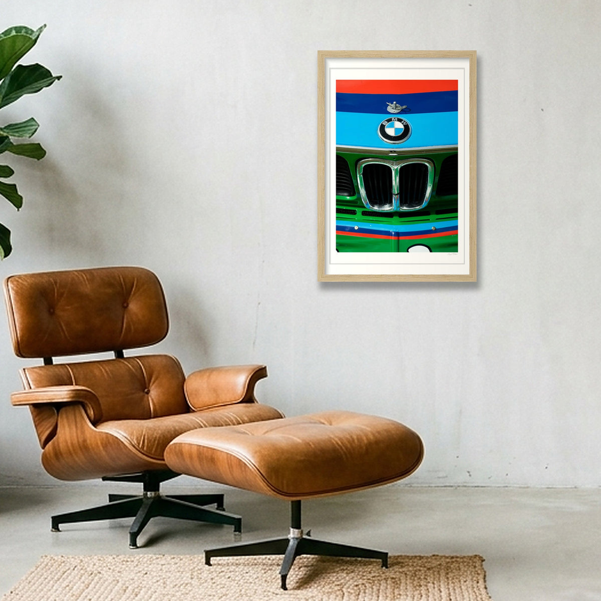 A Nose Ahead - BMW — 30×45cm, 12×18" Oak Frame