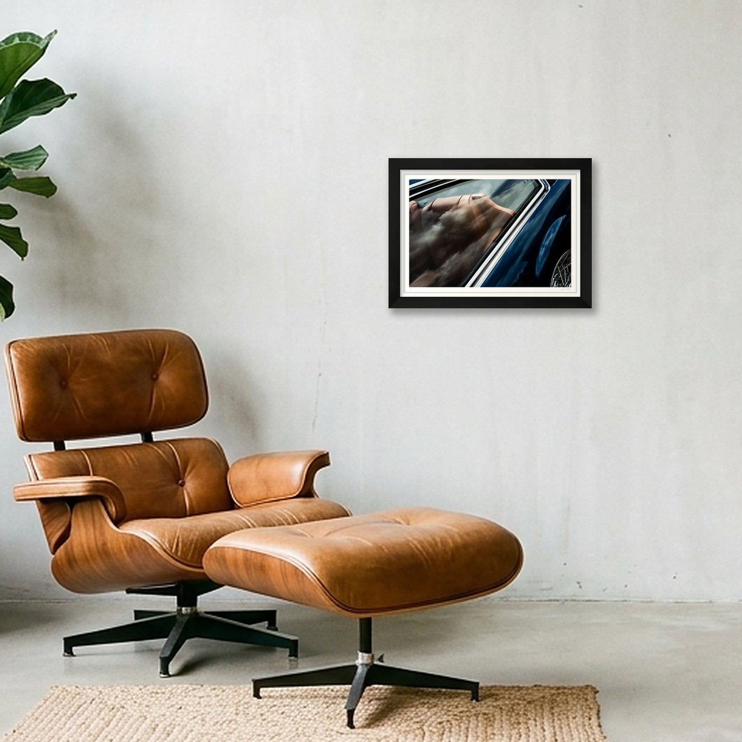 Leather and Chrome - Monteverdi — A4 (30×21cm, 12×8") Black Frame