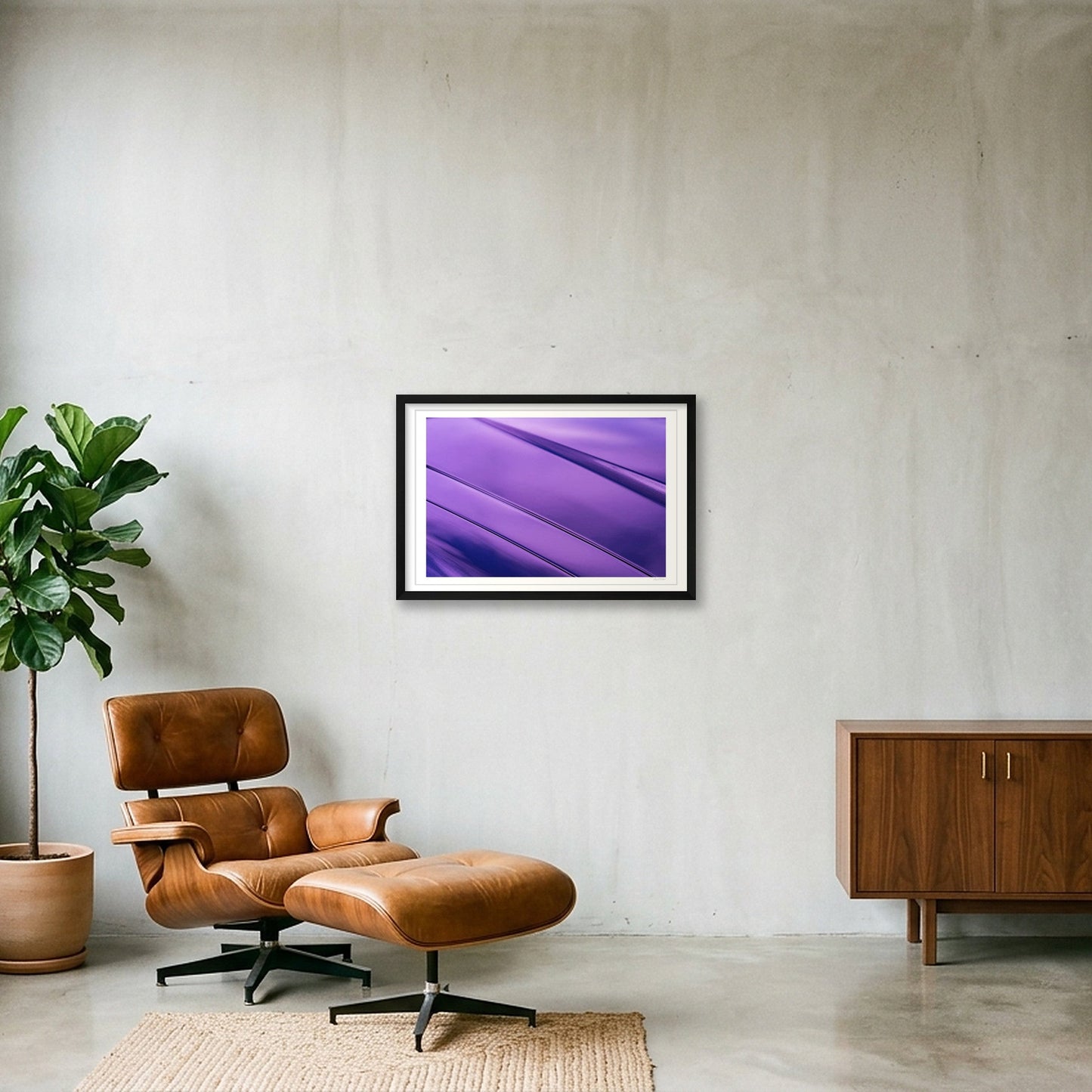 The Silk Cat — 60×40cm, 24×16" Black Frame