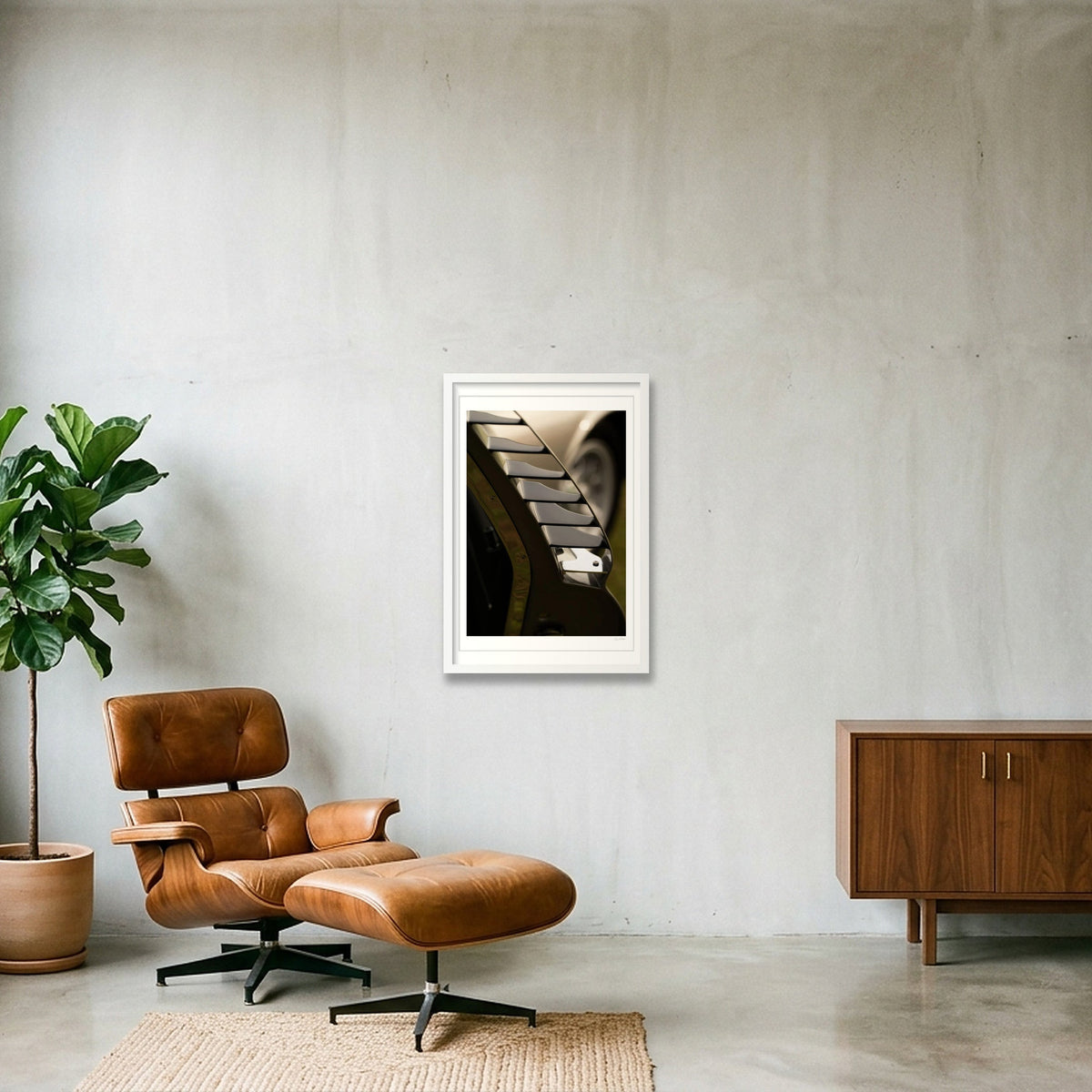 Chrome Gills — 40×60cm, 16×24" White Frame