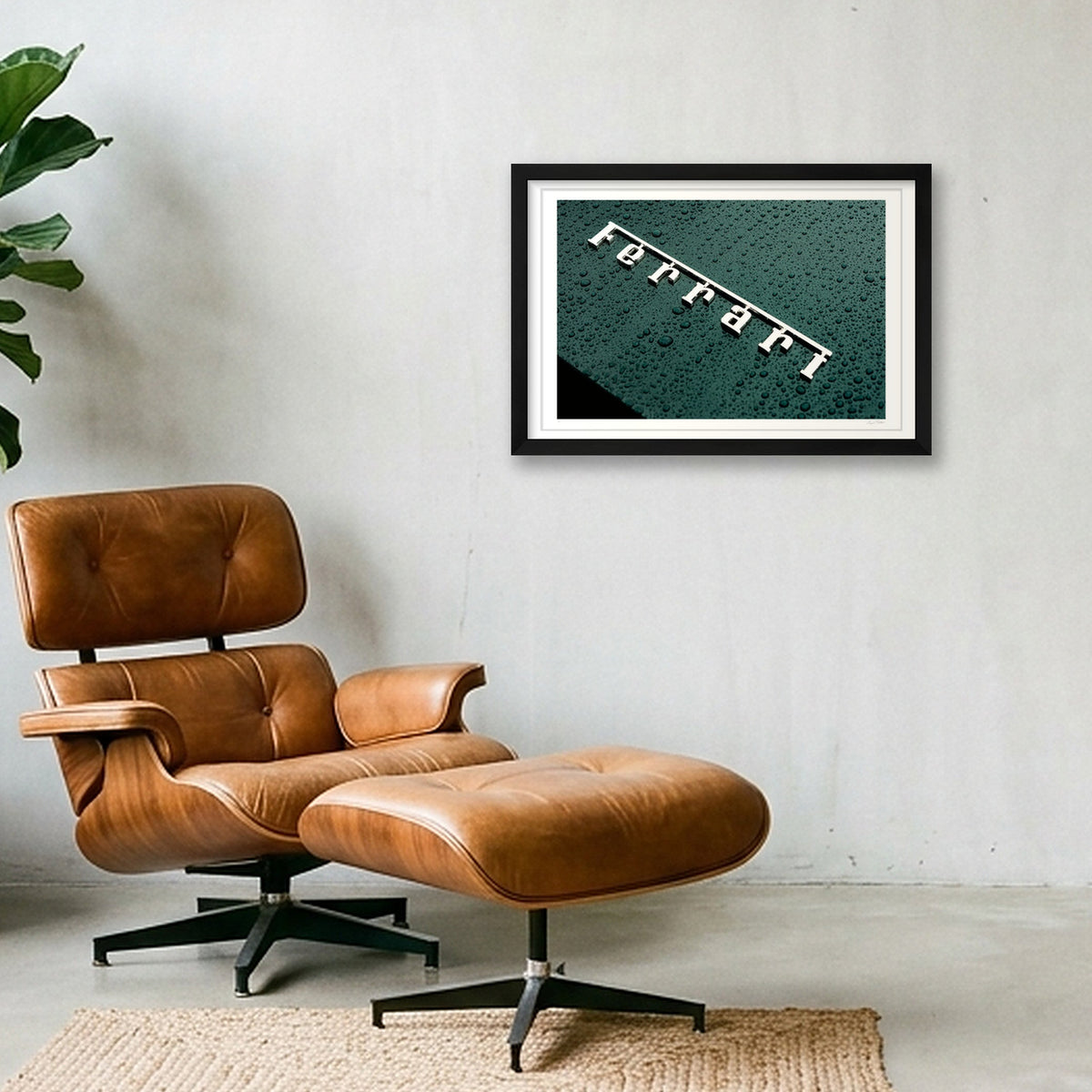 Scuderia on Green — 45×30cm, 18×12" Black Frame
