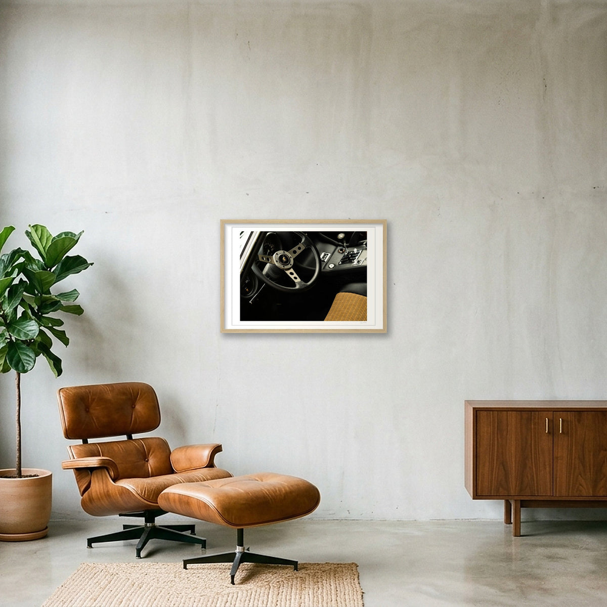 The Italian Suit — 60×40cm, 24×16" Oak Frame