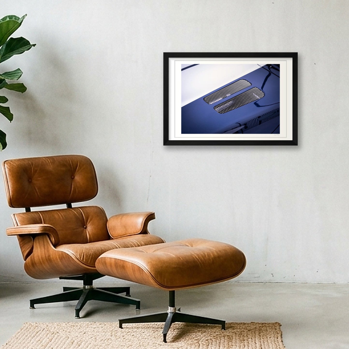 Blue Venom — 45×30cm, 18×12" Black Frame
