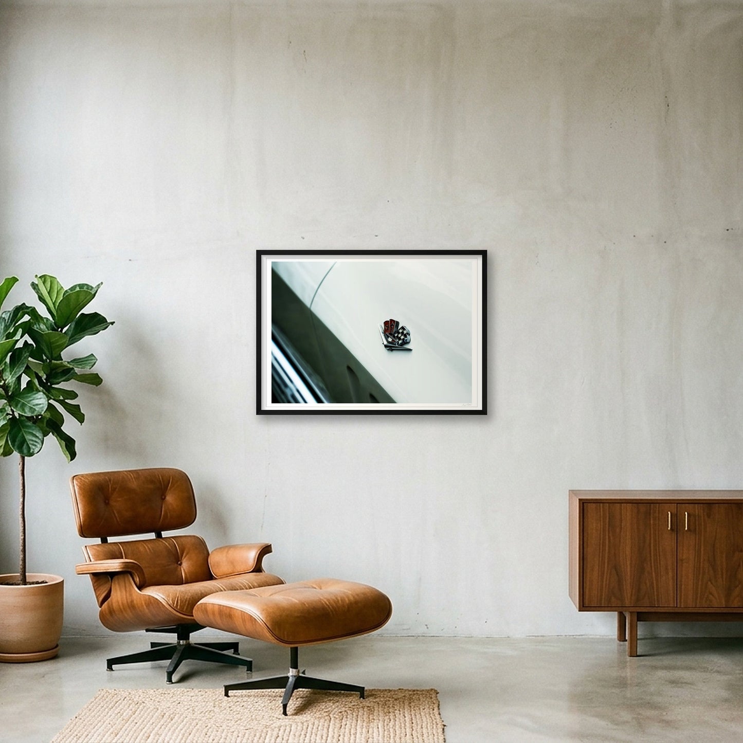 American White — 84×59cm, 33×23" Black Frame