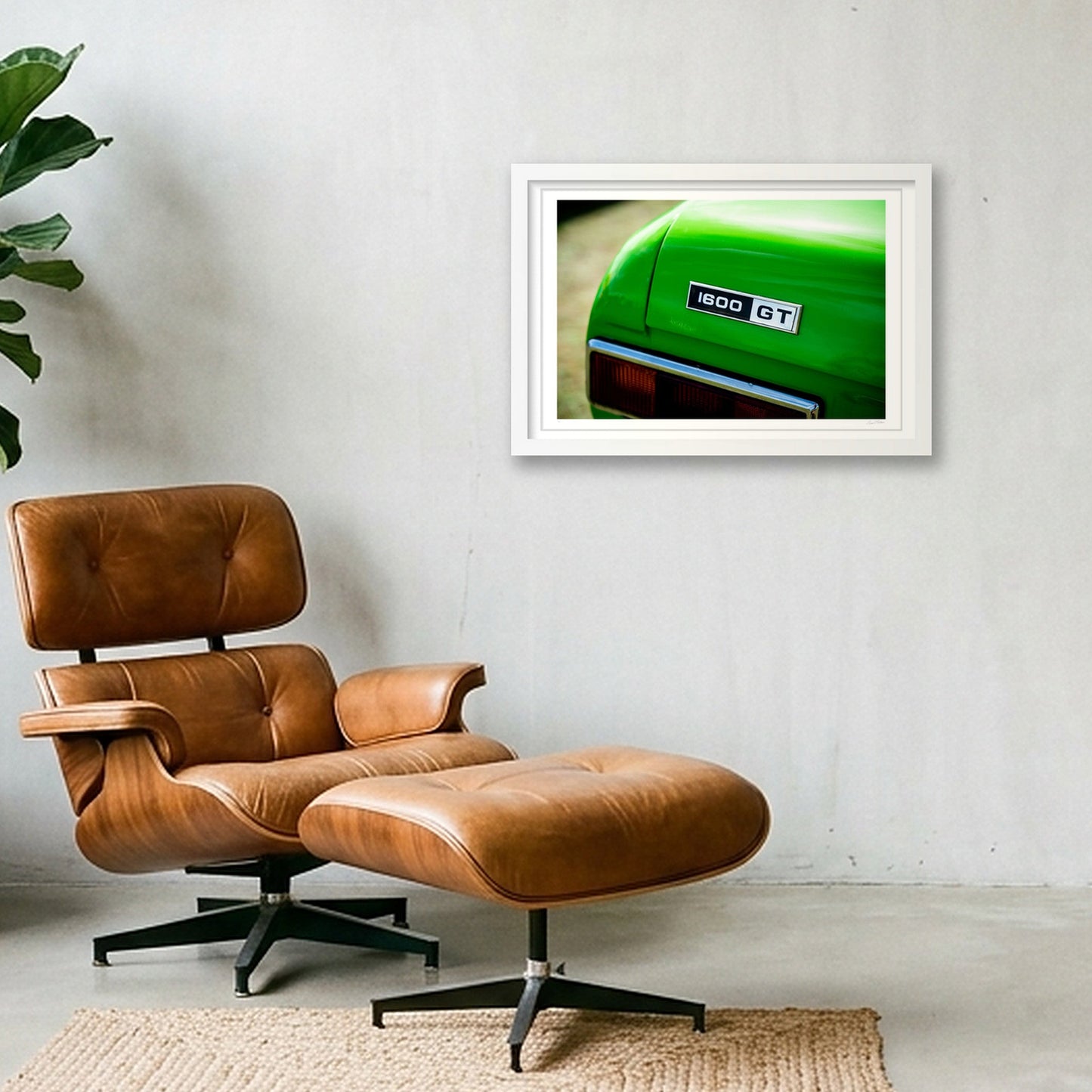 Grand Lime_Tourer — 45×30cm, 18×12" White Frame