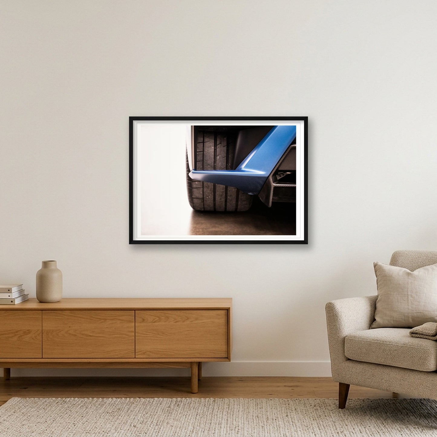 Fatback & Low Slung — 84×59cm, 33×23" Black Frame