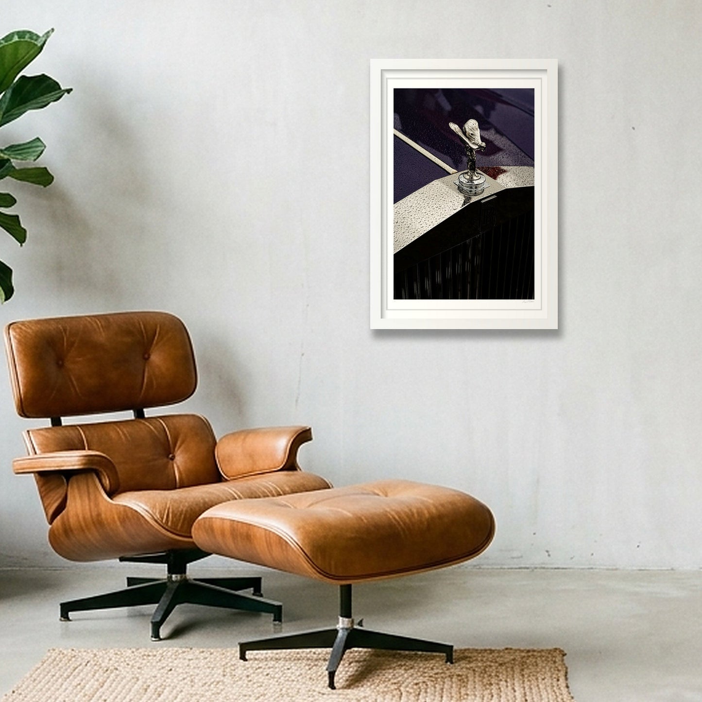 Ecstasy on a Ledge — 30×45cm, 12×18" White Frame