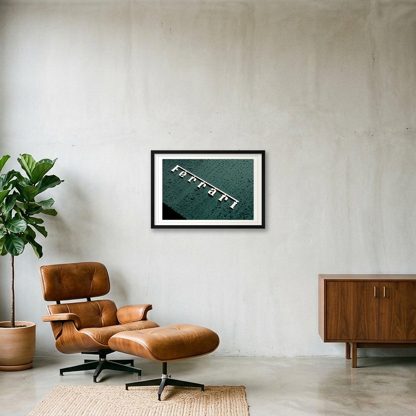 Scuderia on Green — 60×40cm, 24×16" Black Frame