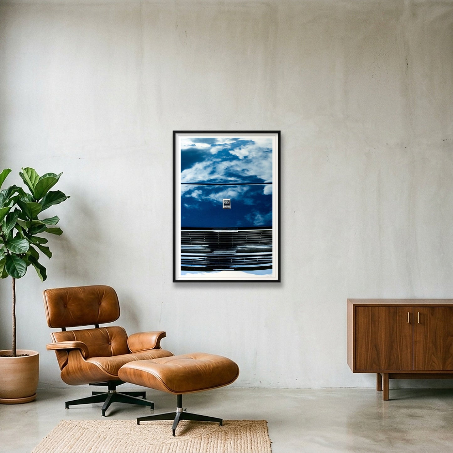  Clouds on Monteverdi — 70×100cm, 28×39" Black Frame