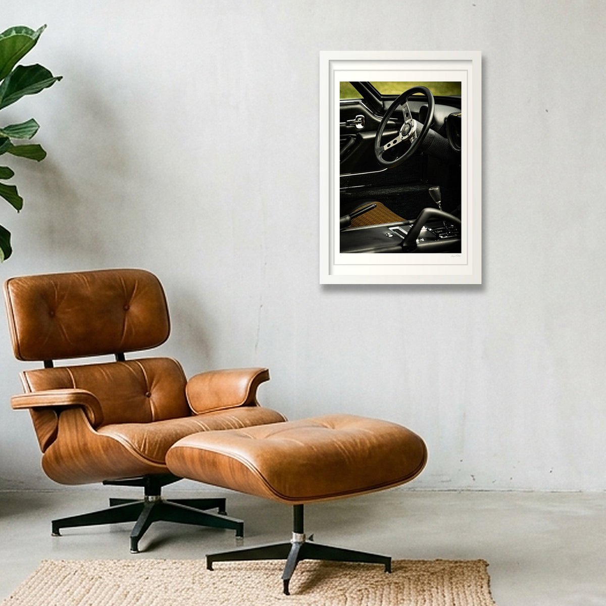 La Bella Macchina — 30×45cm, 12×18" White Frame
