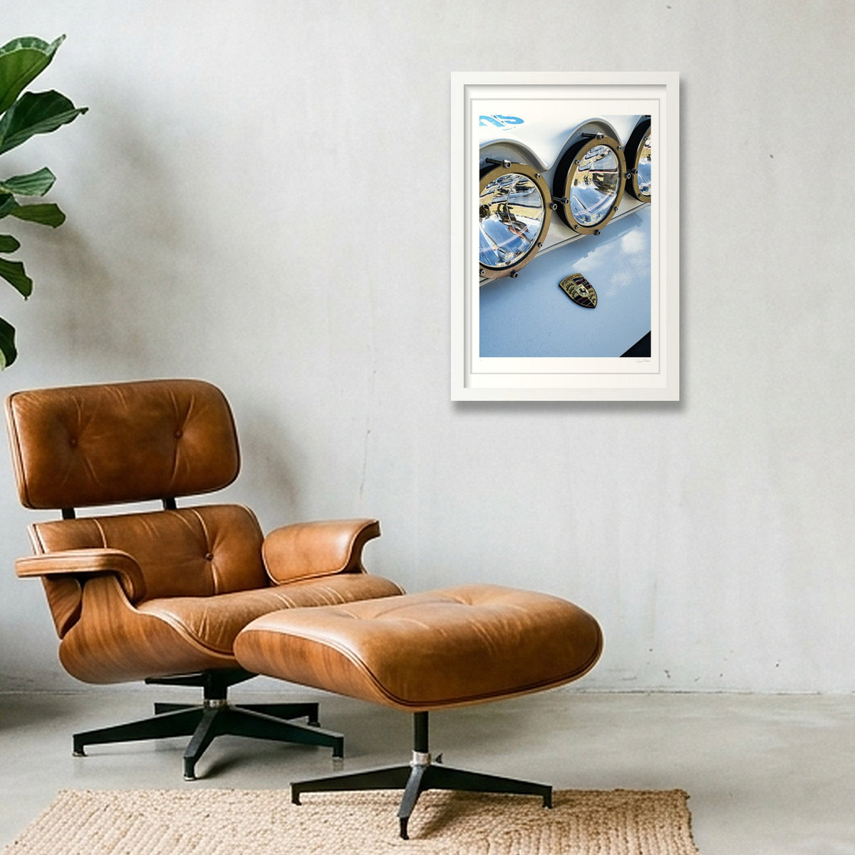 Eyes on Dakar — 30×45cm, 12×18" White Frame