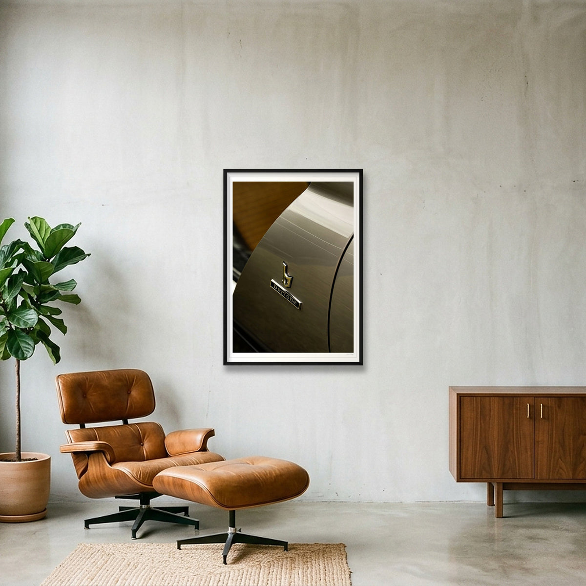 Argento Indianapolis — 70×100cm, 28×39" Black Frame