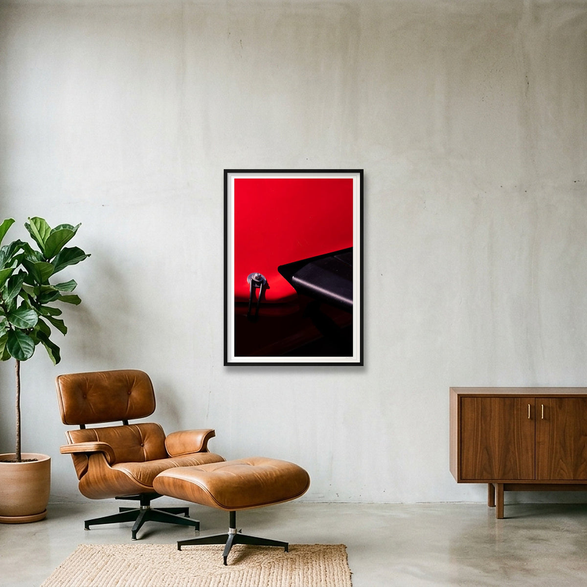 Red Shift - Hill Cimb — 70×100cm, 28×39" Black Frame