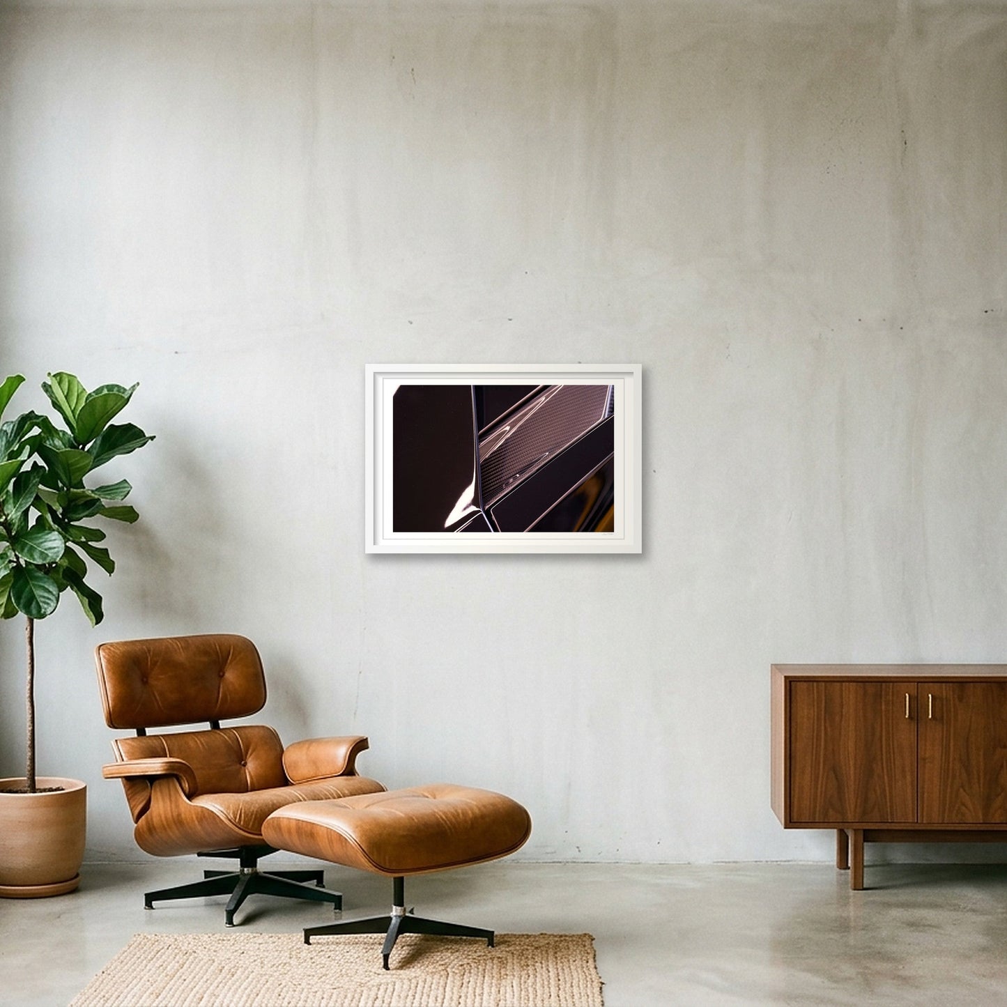 Carbon Prism — 60×40cm, 24×16" White Frame