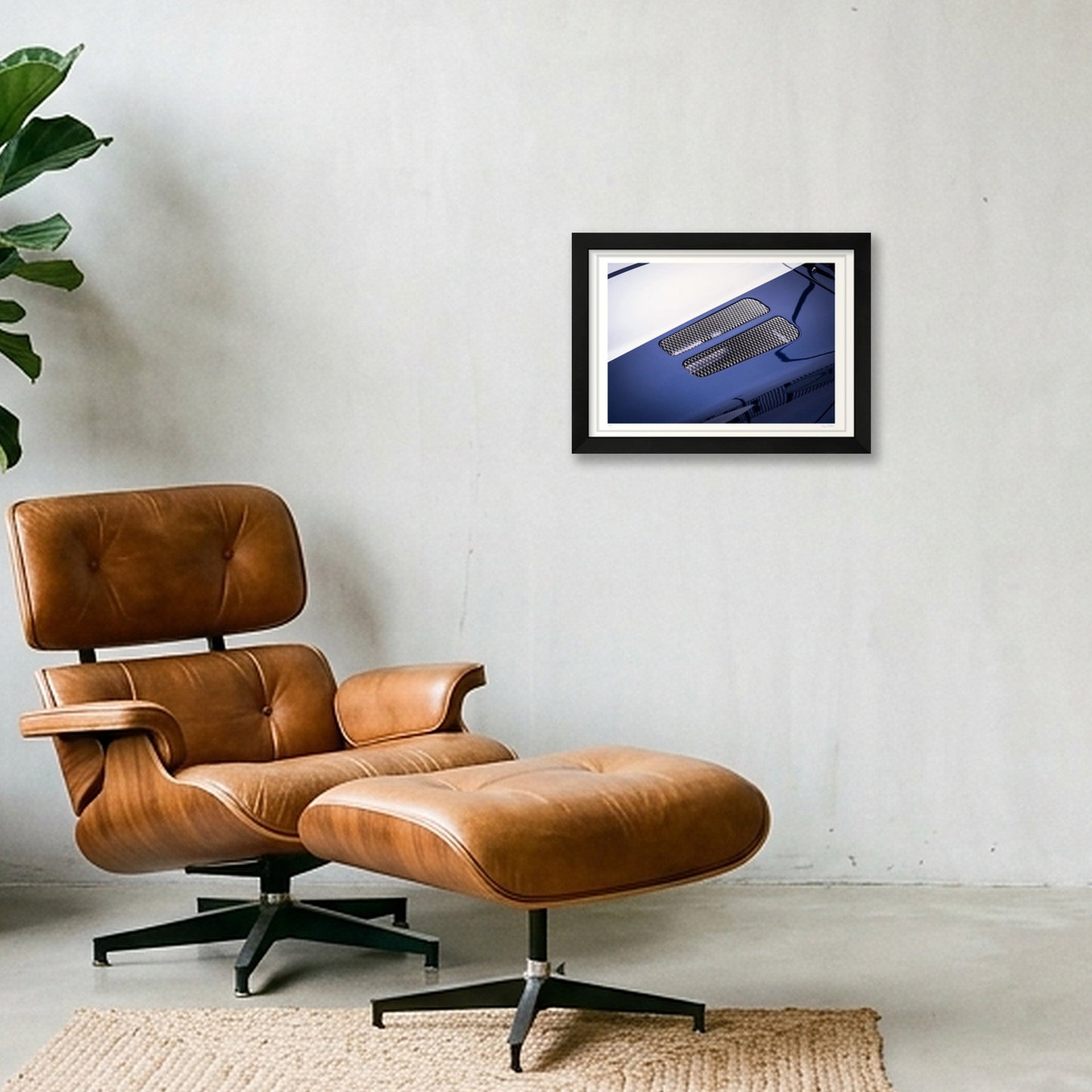 Blue Venom — A4 (30×21cm, 12×8") Black Frame