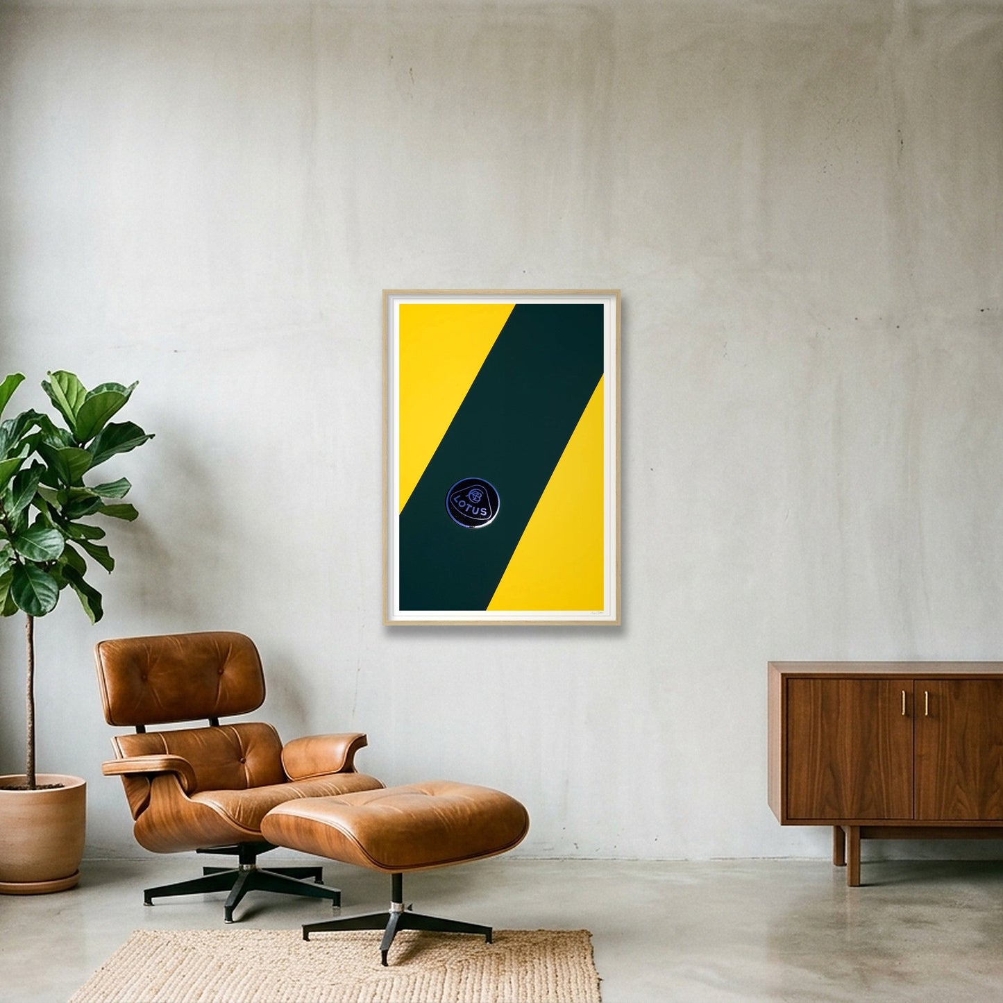 The Bee Careful  — 70×100cm, 28×39" Oak Frame