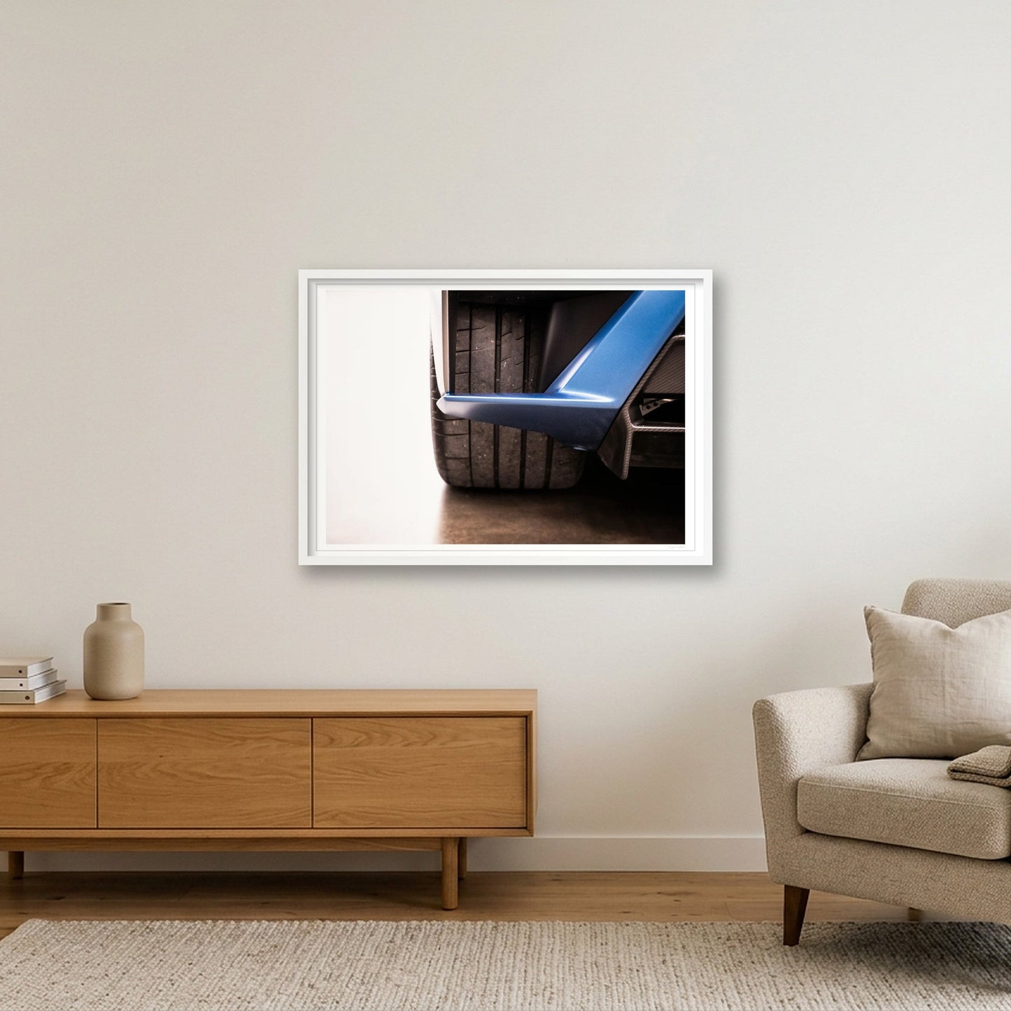 Fatback & Low Slung — 84×59cm, 33×23" White Frame