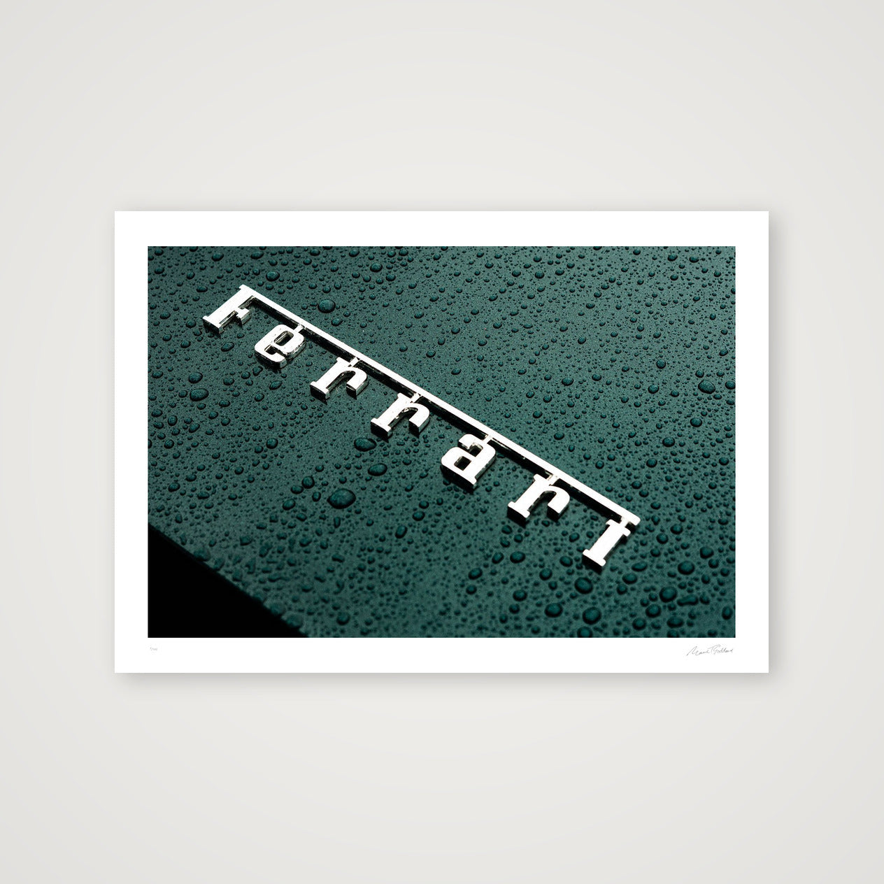 Scuderia on Green — A4 (30×21cm, 12×8") Print only