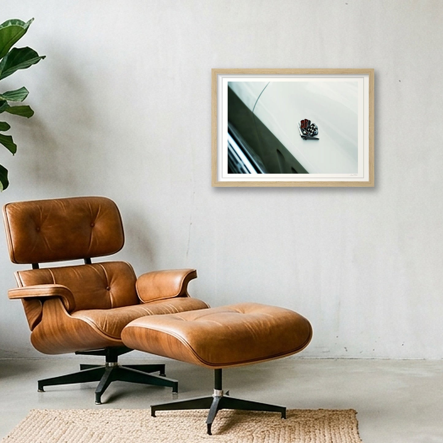 American White — A3 (42×30cm, 17×12") Oak Frame