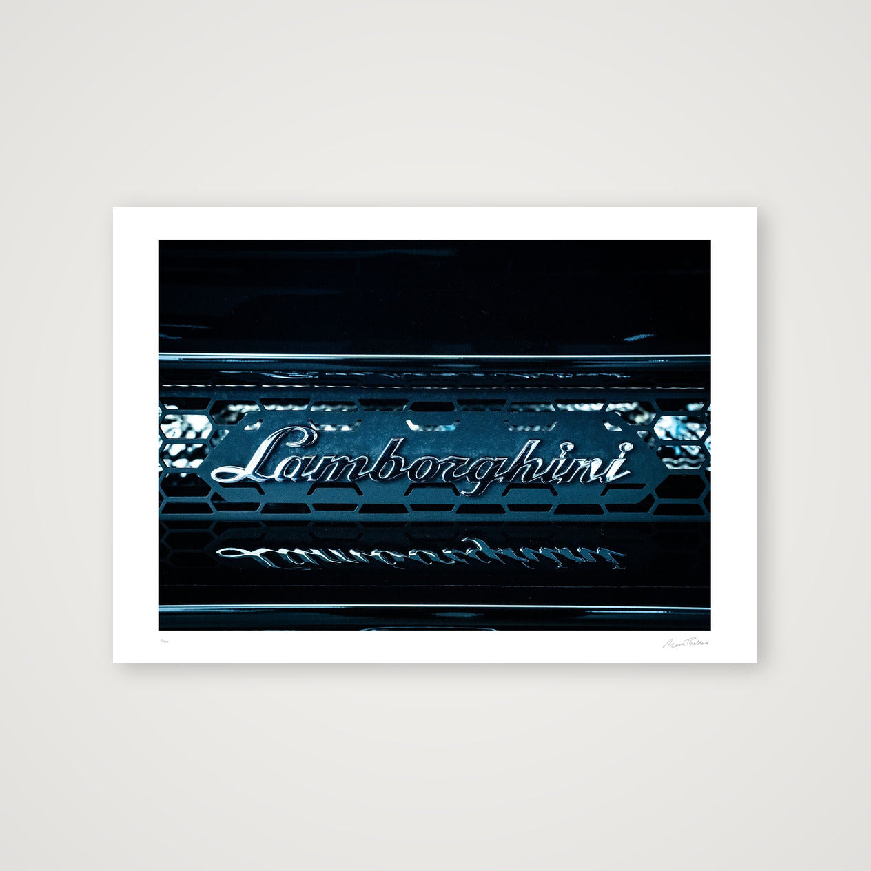 Lambo Electric Blue — A4 (30×21cm, 12×8") Print only