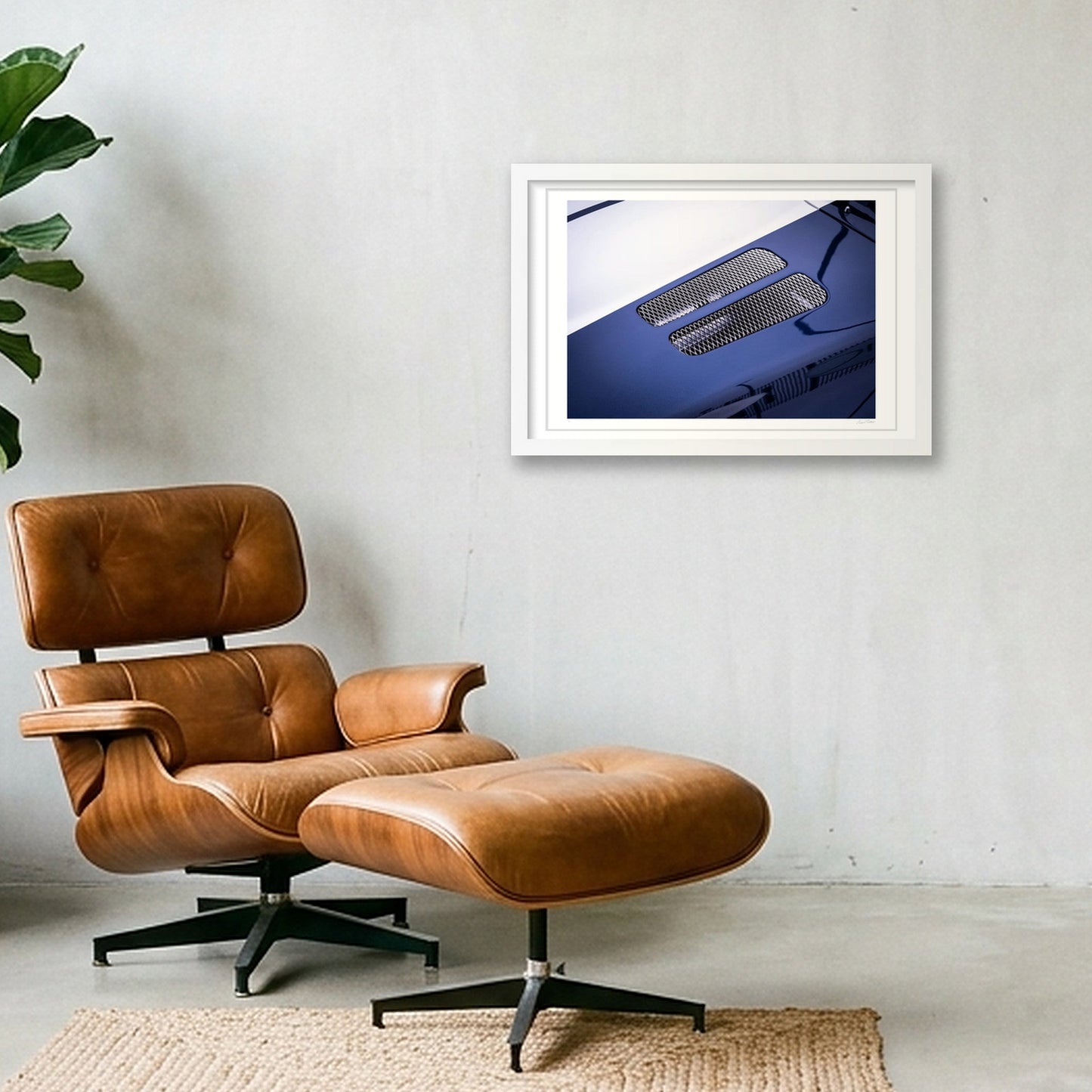 Blue Venom — 45×30cm, 18×12" White Frame