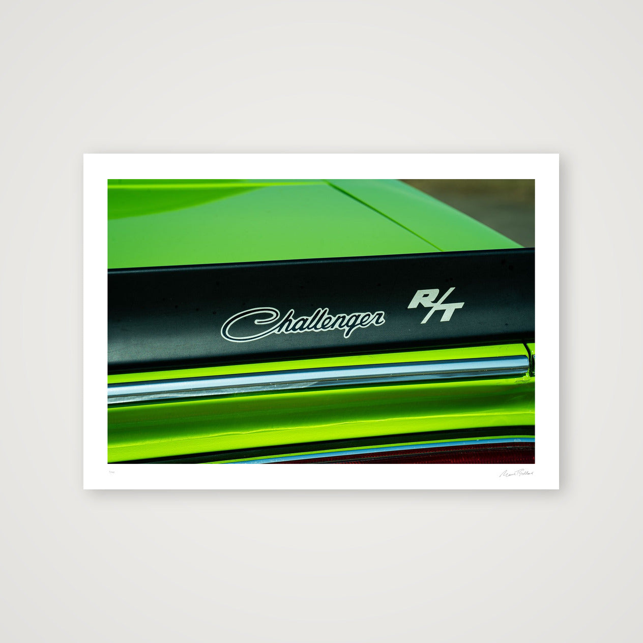 Lime_Challenger — A4 (30×21cm, 12×8") Print only