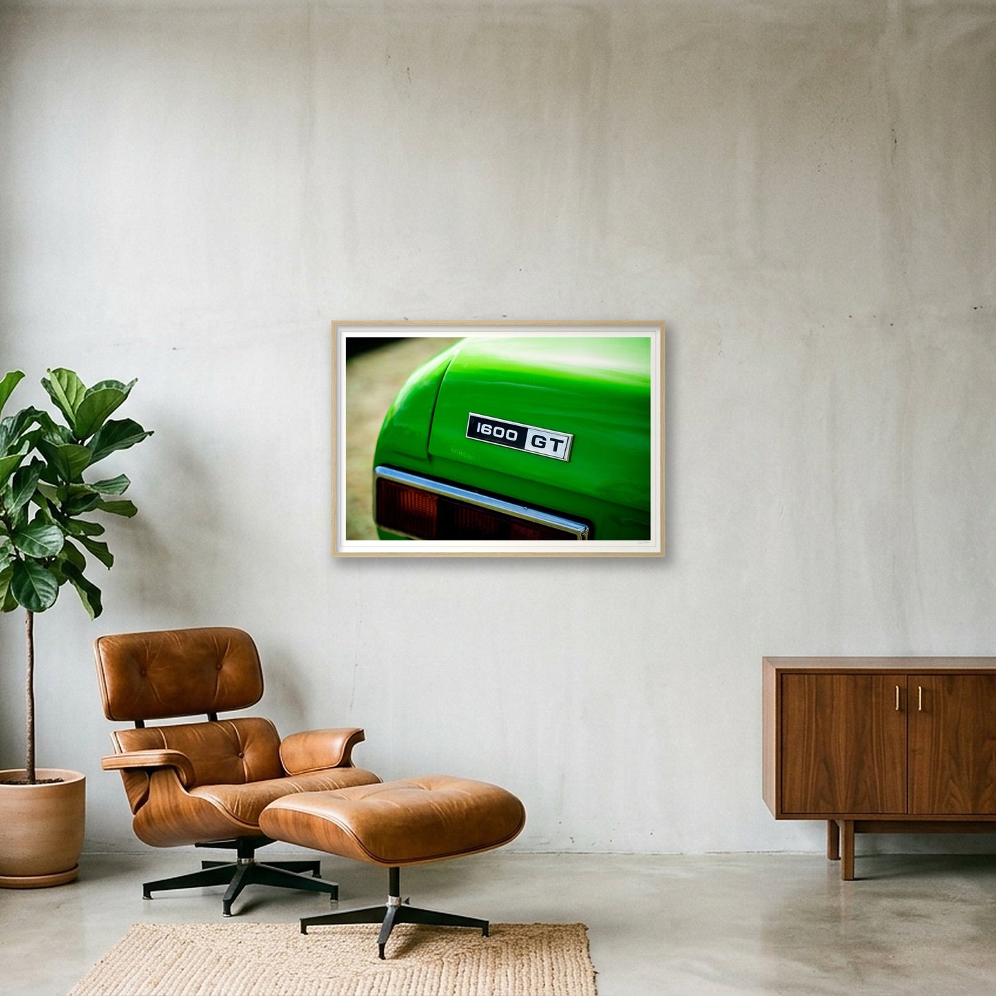 Grand Lime_Tourer — 100×70cm, 39×28" Oak Frame