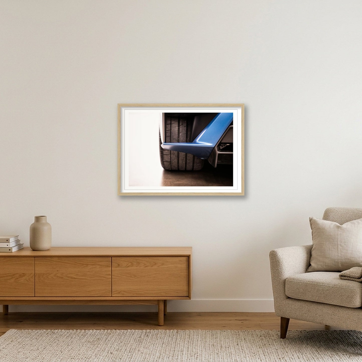 Fatback & Low Slung — 59×42cm, 23×17" Oak Frame