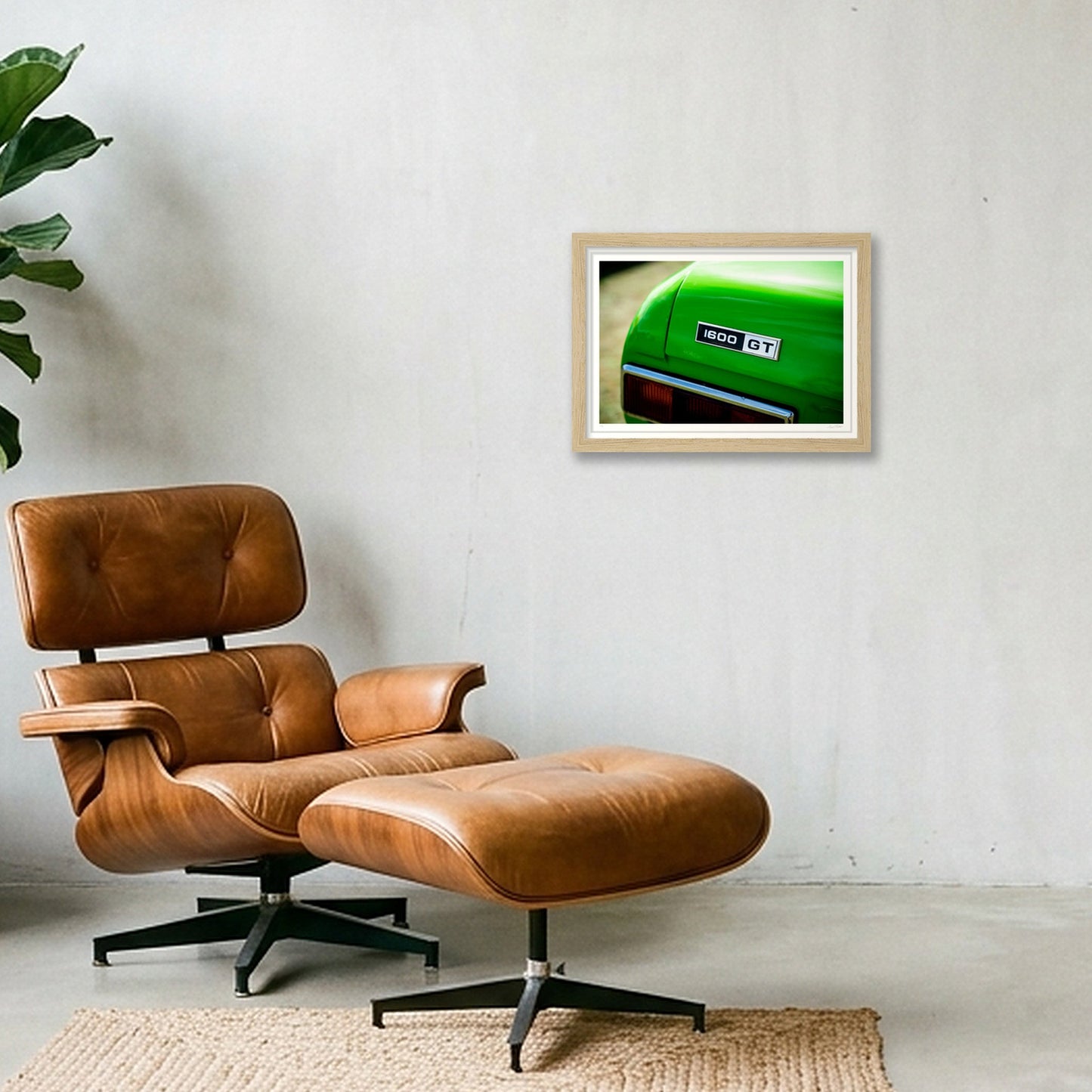 Grand Lime_Tourer — A4 (30×21cm, 12×8") Oak Frame