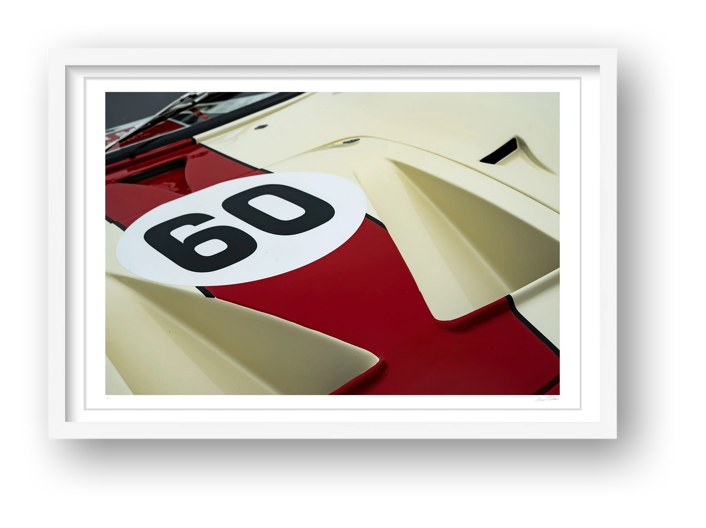 Maroon & Ivory — framed