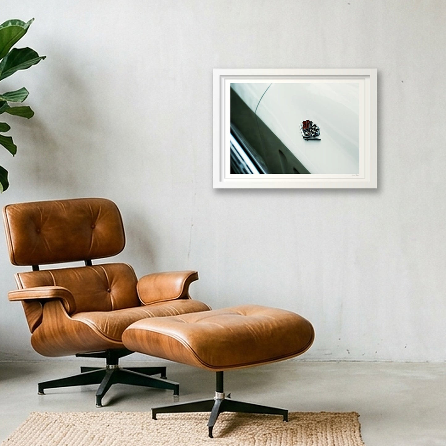 American White — A3 (42×30cm, 17×12") White Frame