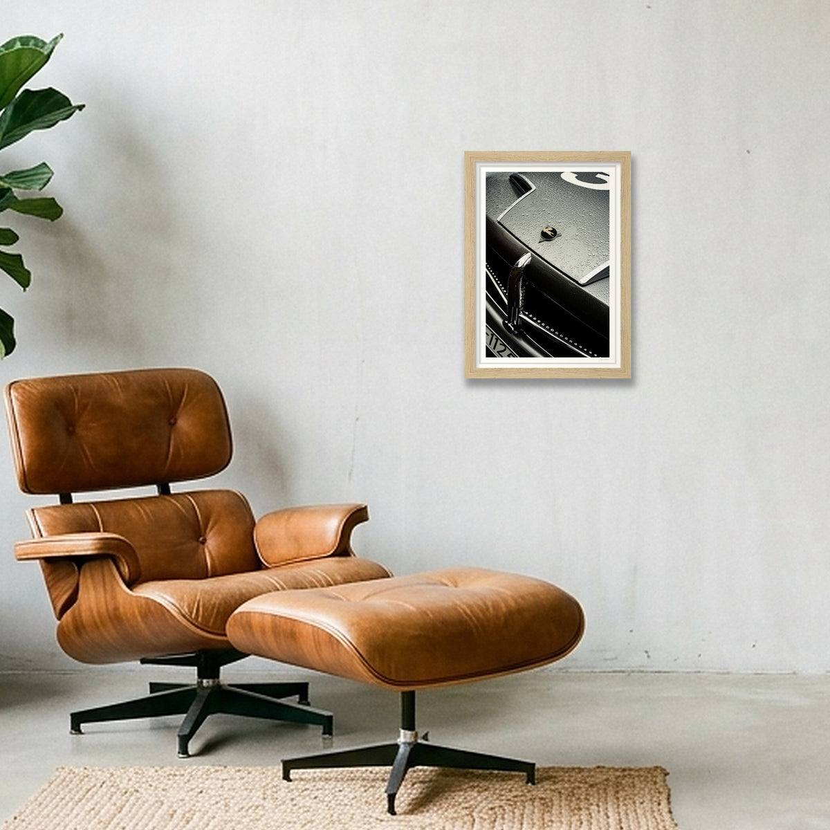 Winged Unicorn — A4 (21×30cm, 8×12") Oak Frame