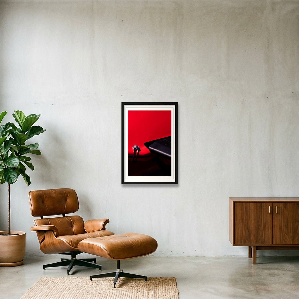 Red Shift - Hill Cimb — 40×60cm, 16×24" Black Frame