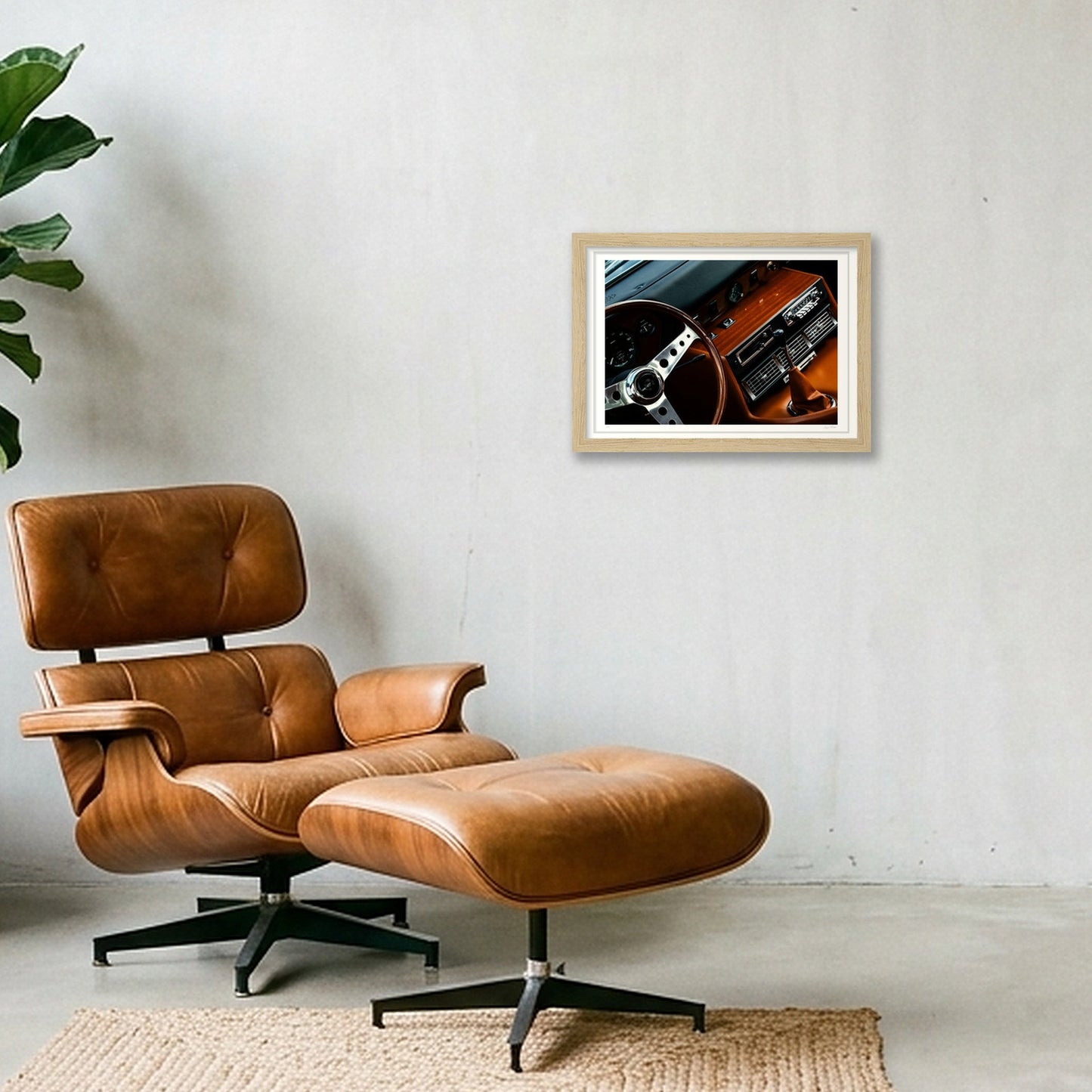 Interior Opulence - Monteverdi — A4 (30×21cm, 12×8") Oak Frame